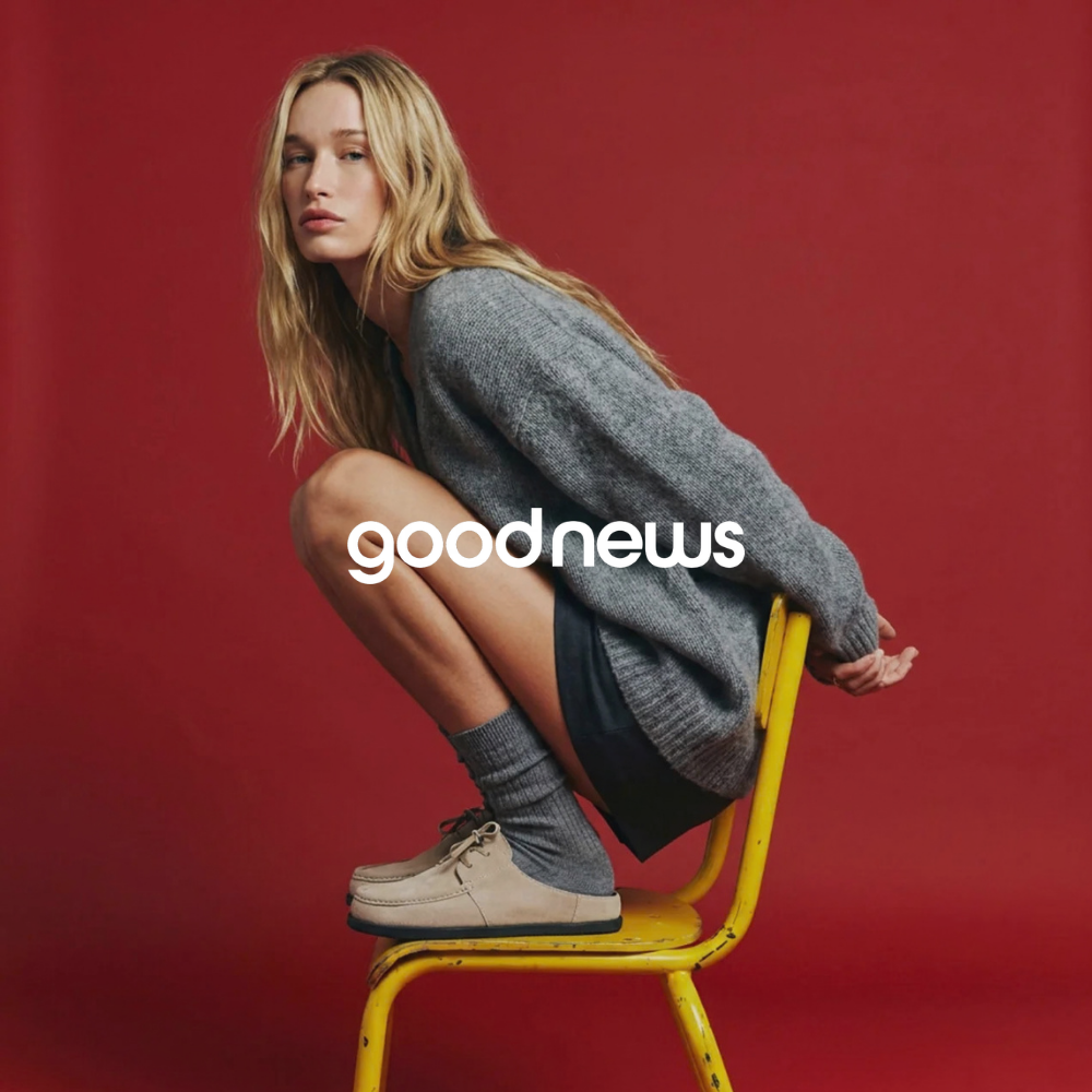 good news shoes at Palladio showroom in London 